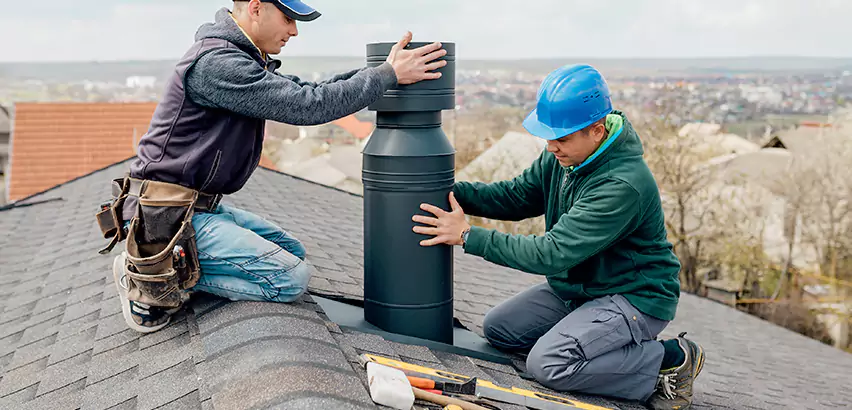 Chimney Flashing Replacement for Storm Damage in Lake Zurich
