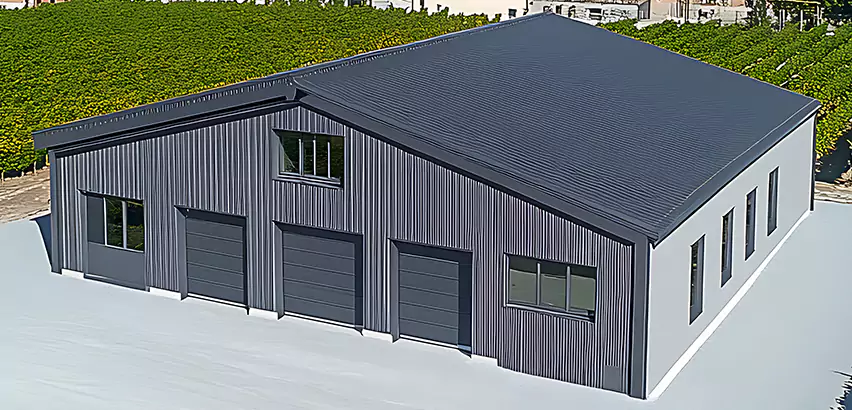 Corrugated Garage Roof Repair in Lake Zurich